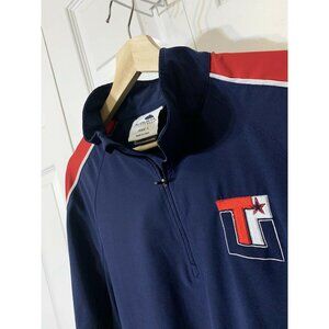 Augusta Sportswear Texas University 1/4 Zip Men’s Sz S Blue‎ Red White Pullover